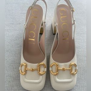 GUCCI Mid heel Slingback with Horsebit